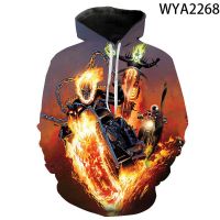 2023 style  Casual Ghost Rider Sweatshirts Men Women ren Hoodies 3D Printed Streetwear Pullover    Tops，can be customization