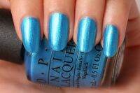 OPI - Teal the Cows come Home สีทาเล็บกึ่งเจล สีฟ้าสดใสมีชิมเมอร์ ไปทะเลสวยเลค่าาา