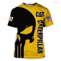 3D (สต็อกเพียงพอ) Cat Caterpillar All Over Printed shirtคุณภาพสูง size:S-5XL