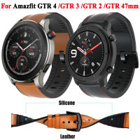 สร้อยข้อมือซิลิโคนหนังสำหรับ Amazfit GTR 47 มม. สำหรับ Xiaomi Amazfit Stratos / GTR2 / GTR 2e / GTR 3 pro / GTR 4 สายนาฬิกา-iotc29 mall