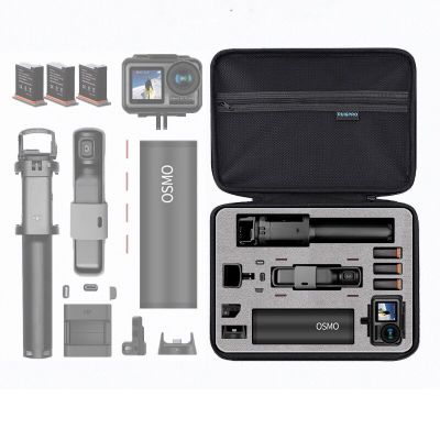 Portable Case Handbag battery Selfie Stick / Control Wheel Storage Bag For gopro DJI action Osmo Pocket 1/ Pocket 2 gimbal