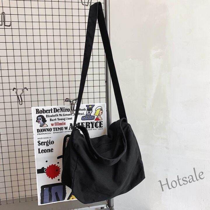 hot-sale-c16-korean-canvas-bag-large-capacity-crossbody-shoulder-bag-pure-color-simple-and-versatile-unisex-messenger-bag-handbag