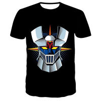 Mazinger Z ฤดูร้อนเสื้อยืดผู้ชายผู้หญิงแฟชั่นเสื้อยืดขนาดใหญ่อะนิเมะหุ่นยนต์3D พิมพ์สตรีฮาราจูกุเด็กท็อปส์ประเดิมเสื้อผ้า