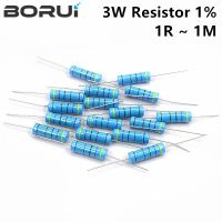 10PCS 3W Metal Film Resistor 1 1R 1M 1R 4.7R 10R 22R 33R 47R 1K 4.7K 10K 100K 1 4.7 10 22 33 47 4K7 ohm resistance