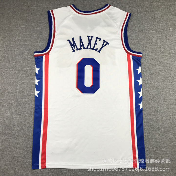 เสื้อบาสเกตบอลปักลายสำหรับบาสเก็ตบอล-nba-22-23เสื้อบาสเก็ตบอลชุด76ers-บาสเก็ตบอลชุดบอล76ers