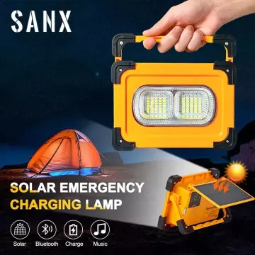 COB USB+Solar Charging Portable Work Light Solar Camping Lamp With Magnet  Led Flashlight For
