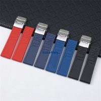 Suitable For 22/24Mm Thickened Silicone Rubber Watch Strap Braun Breitling Challenger Avengers Blackbird 0705