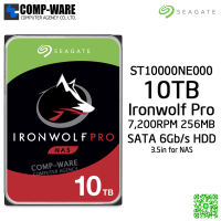 Seagate 10TB IronWolf Pro 7200RPM SATA 6Gb/s 256MB Cache 3.5-Inch NAS Hard Disk Drive ST10000NE000 - 5Y Warranty