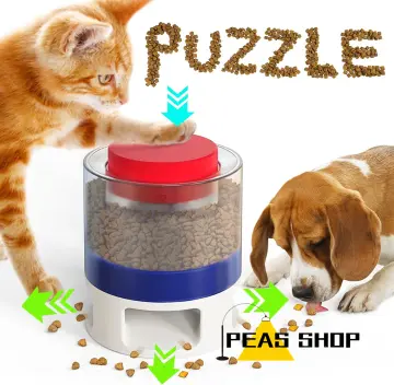 Kadtc, Dog, Wobbling Food Dispenser Puzzle Toy For Small Dogs