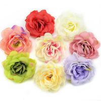 100pcslot 7cm Artificial Silk Rose Flowers Wall Heads For Home Wedding Decoration DIY Wreath Accessories Craft Fake Flower
