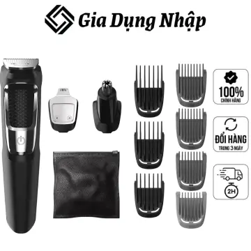 Philips Norelco Multigroomer All-in-One Trimmer Series 3000, 13 Piece Mens  Grooming Kit, for Beard, Face, Nose, and Ear Hair Trimmer and Hair Clipper,  NO Blade Oil Needed, MG3750/60