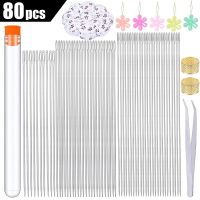 【CC】 LMDZ 70Pcs Straight Beading Thread Needles 10 Pcs of Base Tools bead Threading String Cord Jewelry Making Pins