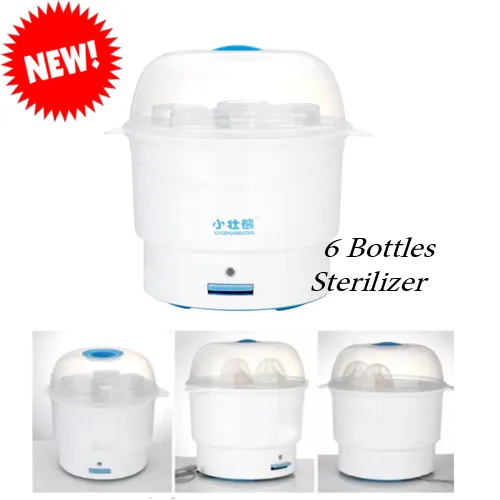 Bottle Steam Sterilizer 6 Bottles (White/Blue) Lazada PH
