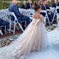 ▩❀ xianhaochen048906 Vestido infantil de flor tule botões arcos vestido baile da primeira comunhão festa casamento dama honra crianças 3-9 anos