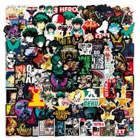 hot【DT】 10/20/50/100pcs Academia Anime Stickers Laptop Skateboard Fridge Boku No Cartoon Decal