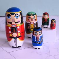 (ร้อน) ของเล่นเด็กรังตุ๊กตาไม้ตุ๊กตารัสเซีย M atryoshka ตุ๊กตาเด็กของขวัญคริสต์มาสสก์ท็อปเครื่องประดับ