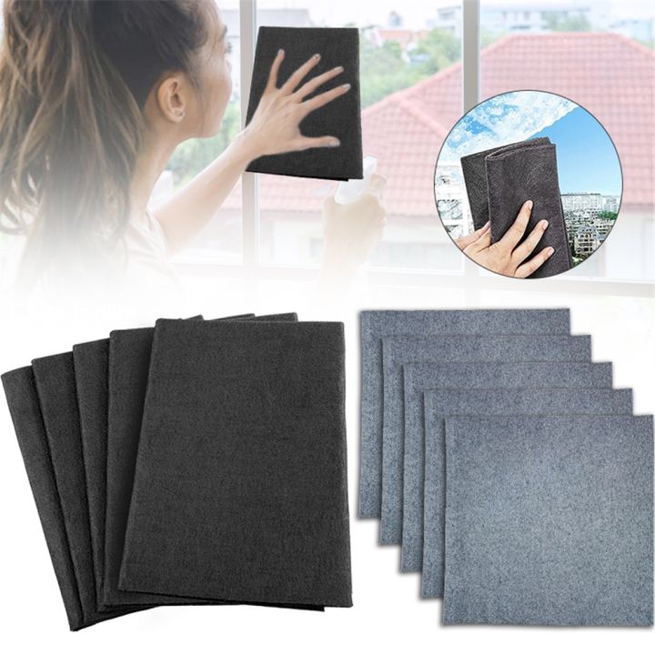 5/10pcs Thickened Magic Cleaning Cloth Streak Free Reusable