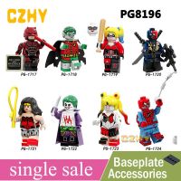 LT【ready stock】DC Superhero Building Block Toy Loge Daredevil Harley Quinn Joker Minifigures Kids DIY Toys PG8196ของเด็กเล่น1【cod】