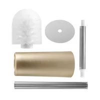 Stainless Steel Toilet Brush and Holder - Toilet Bowl Cleaner Brush Set for Bathroom Toilet