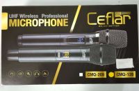 Microphone CEFLAR  CMQ-128 UHF Wireless Professional Microphone/ไมโครโฟนไร้สาย/ไมโครโฟนคู่ กล่องรับสัญญาณ