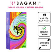Bao cao su Sagami Miracle Size 49mm Thiết kế 3D Ôm khít - 10 chiếc hộp
