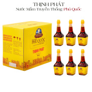 Combo 6 chai 200ml nước mắm truyền thống Phú Quốc Thịnh Phát chai Ngọc