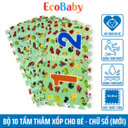 Bộ 10 Tấm Thảm Xốp Cho Bé Thảm Chơi Lót Trải Sàn Lắp Ghép Xếp Hình Đồ Chơi