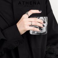 ATHENA JEWELRY เครื่องประดับ Silver ผู้หญิง 925 เงิน แท้ ปลาคาร์พย้อนยุค แหวน เครื่องประดับ เกาหลี ต้นฉบับ แฟชั่น R1273