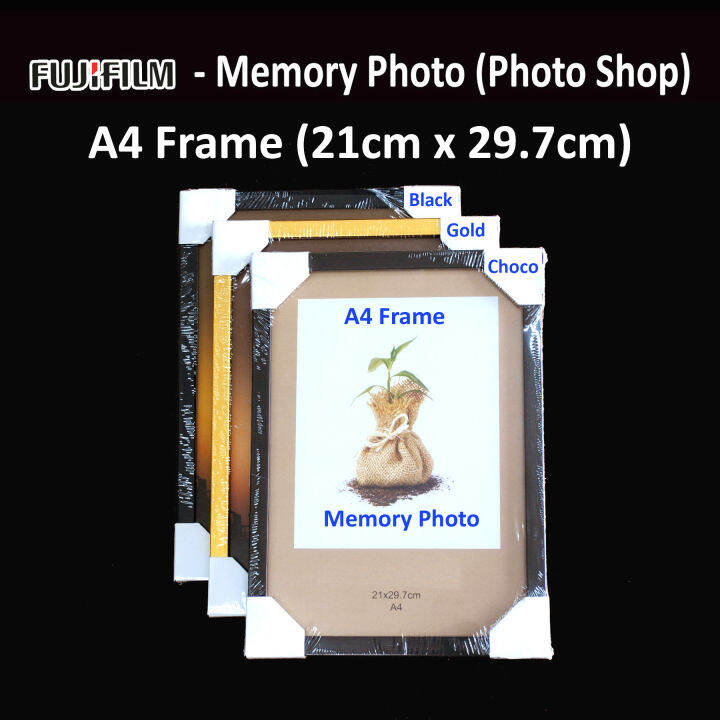 A4 Certificate Frame 3/4" Flat c/w Good NonReflective Glass (Bingkai