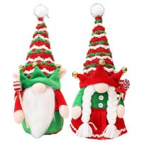 Christmas Gnomes Plush Christmas Decorations Indoor Home Decor Candy Cane Decor Exquisite Workmanship Bring Good Luck for Fireplace Cloak Shelf Table Ornaments everyday