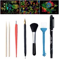 hot【DT】 7PCS Scratch Scraping Painting Tools Sticks Scraper Repair Coloring