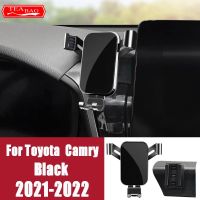 ที่วางโทรศัพท์ในรถสำหรับ Toyota Camry 2006-2022 70 XV70 6Th 7Th 8จีพีเอสอัตโนมัติที่ยึดแบบกราวิตี้ตัวยึดอุปกรณ์ตกแต่งภายใน Ljg-67