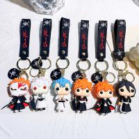 Anime Bleach Keychain Lanyard Jewelry Kurosaki Ichigo Pendant Accessories