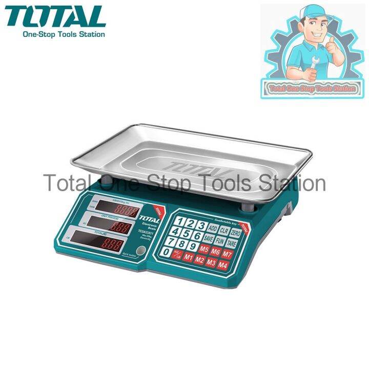 TOTAL Electronic Scale 30KG Premium Industrial TOOLS TESA3301 | Lazada PH