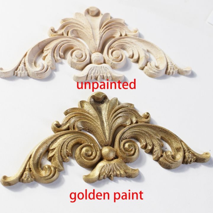 new-round-wood-applique-round-flower-exquisite-carving-natural-wood-appliques-corner-appliques-frame-wall-furniture-decoration