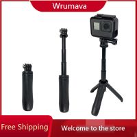 Wrumava Foldable Tripod Mini Portable Tripod Monopod for GoPro 11/10/9/8/7/6/5/4+3 Black Session Osmo Action Camera Accessories Selfie Sticks