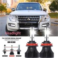 หลอดไฟหน้ารถยนต์ LED LAI 40w 6000k สีขาว สําหรับ Mitsubishi PAJERO SPORT II 2009-2023 2PCS