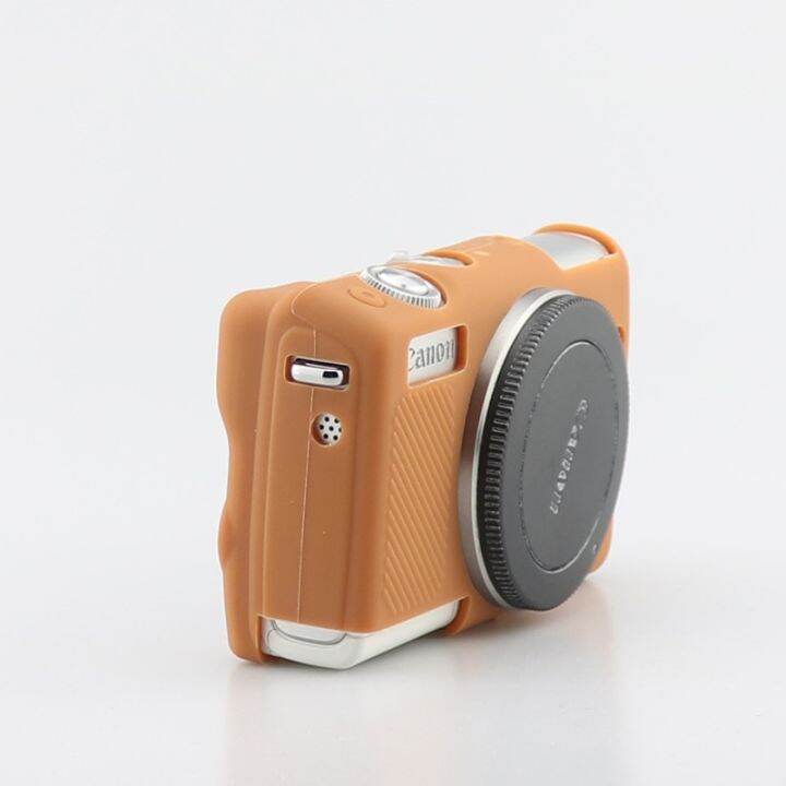 เคสซิลิโคนนิ่มสำหรับกล้อง-ruer-กระเป๋าสะพายป้องกันตัวเครื่องสำหรับ-canon-eos-m100-m200-m50-m3ป้องกันร้อน8กล้องวงจรปิดแบบสี