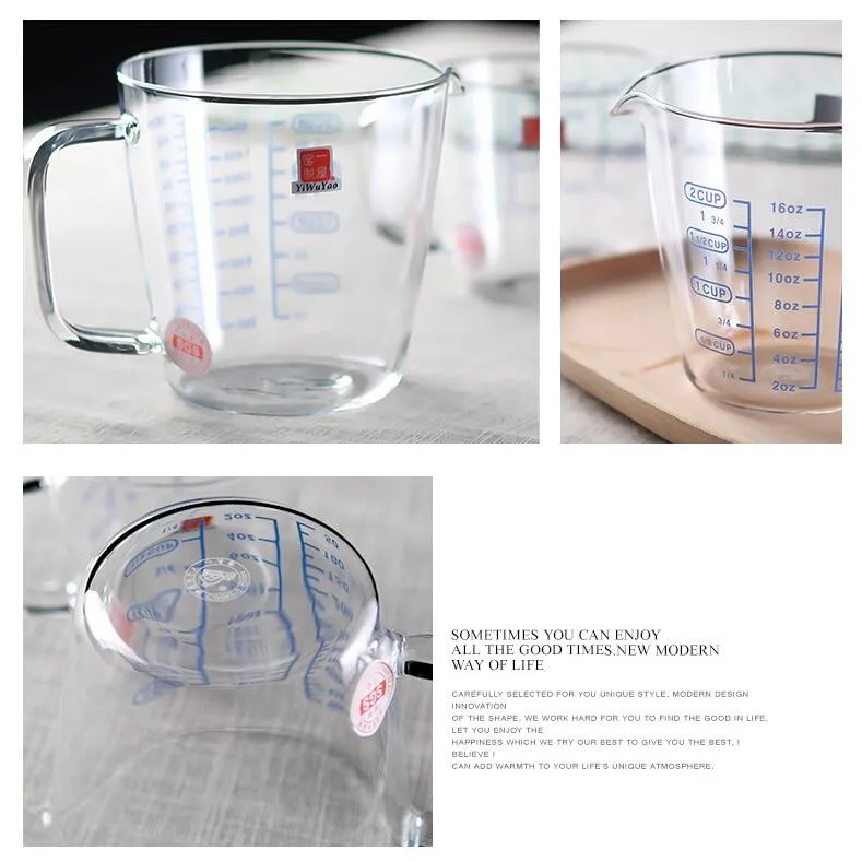 GL1952] 500ml High Borosilicate Glass Measuring Cup (12 pc/ctn)