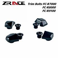 ZRACE CNC Chainring Bolts Covers 7075AL Chainwheel Screws Nuts For FC-R7000 FC-R8000 RC-R9100 105 Ultegra DURA-ACE Crank Bolt