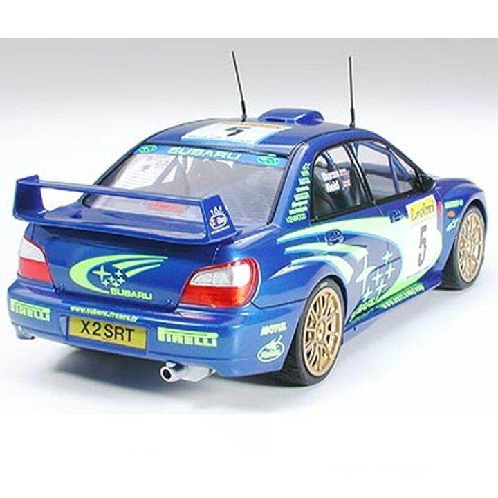 tamiya-24240โมเดลรถรถประกอบแบบสถิตสำหรับรถซูบารุ-impreza-wrc-ชุดประกอบโมเดล2001