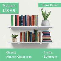 4 Pack Shelf Dividers for Closet Organization,Clear Wood Shelves Dividers for Kitchen Cabinets,Clothes Organizer