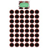 ▩△❁ Vosarea 48pcs 30mm Motor Bike Tyre Tire Inner Tube Puncture Rubber Patches Repair Kit