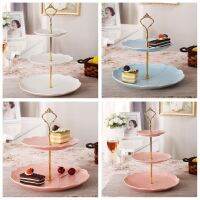 3 Tier Hardware Crown Cake Plate Stand Handle Fitting Wedding Party Gold