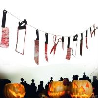 【YP】 Spooky Haunted Hanging Garland Pennant Wall Decoration