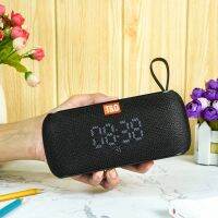 Portable Bluetooth Speakers Alarm Clock Temperature Display Bass Digital Choose Song Waterproof FM Radio Wireless Loudspeak