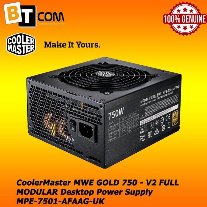 CoolerMaster MWE GOLD 750 V2 FULL MODULAR Desktop Power Supply MPE