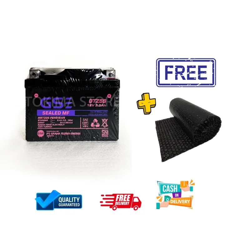 Aki Motor Yamaha All New Soul GT AKS GTZ5S GS Accu Kering MF | Lazada