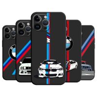 BMW-Sports Drift Car Case for iPhone 13 Pro 8 Plus 7 6s XR 11 XS X 12 Mini 14 Pro Max SE Luxury Shockproof Black Soft Cover