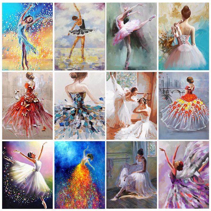 Diamond embroidery ballerina set diamond painting